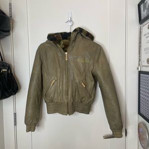 Baby Phat Vintage Reversible Genuine Leather Jacket